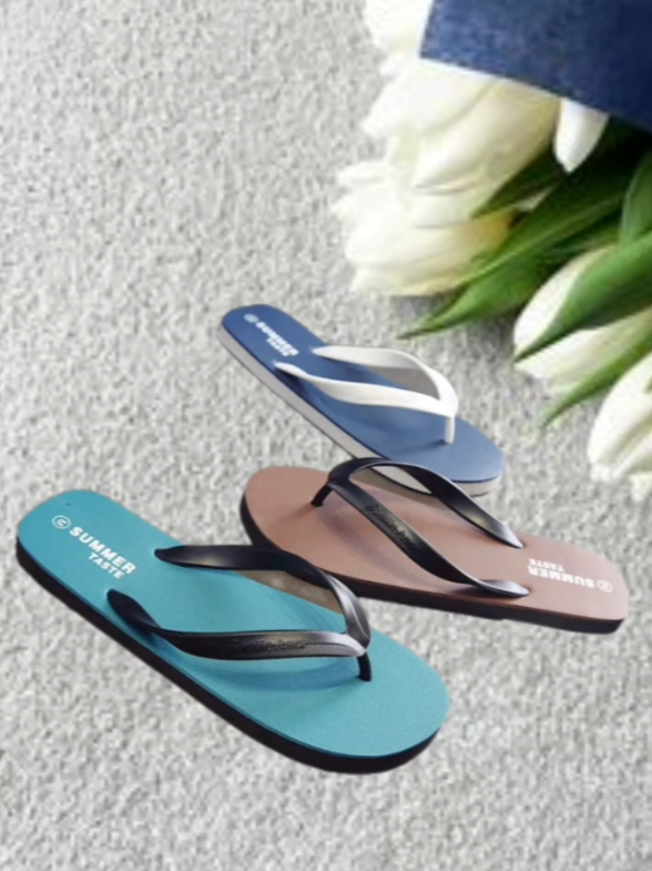 New men's outdoor summer fashion wear personality Korean style beach flip flops  #slippers #slippersformen  #outdoorslippers #footwear 