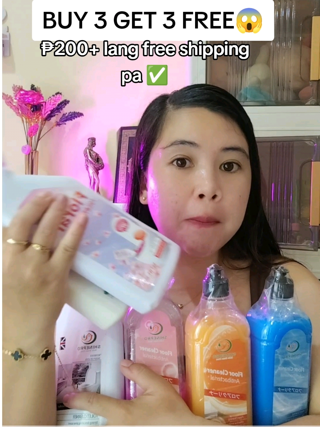 Replying to @araceligallardo851 buy 3 get 3 free ₱200+ only! #shinepro #toiletcleaner #floorcleaner #tiktok 