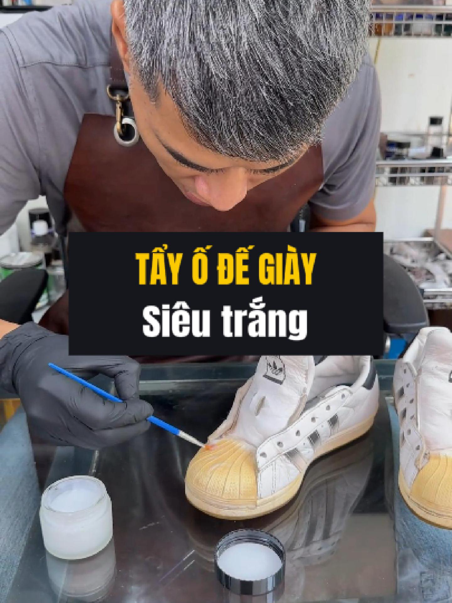 Cậu em mang giày sneaker đế vàng như nghệ qua Gazano và cái kết không thể tốt hơn  #gazano #chamsocgiaytay #phongdinh #kysudanhgiay