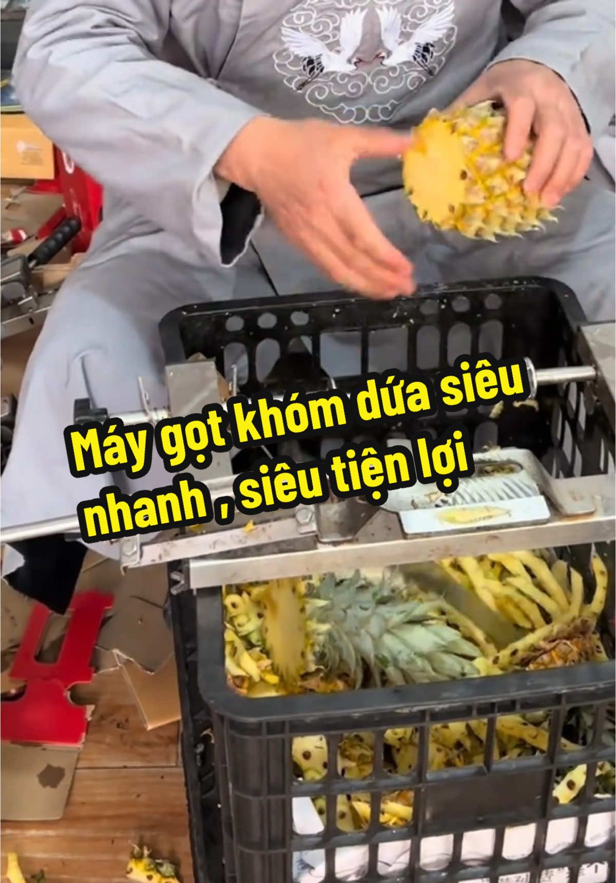 Máy gọt khóm dứa siêu nhanh siêu tiện lợi @A Ly mê hàng gia dụng 