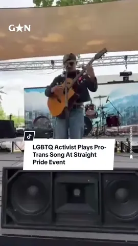 Musician Daniel Hamrick performs his pro-Trans anthem 'Boy' at the sparsely populated 'Hetero Awesomeness Fest' in Boise, Idaho. Video by IG: boiseblackbirds 