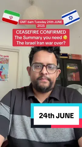 Israel and Iran have agreed to a ceasefire. Trump announced it first because why not 🤪. We discuss what this means and what happens. Plenty more discussions to come. This is an academic geopolitical analysis piece based on the news. Discussions and comments welcome, but please maintain manners. Search #fuznews for the latest news updates 