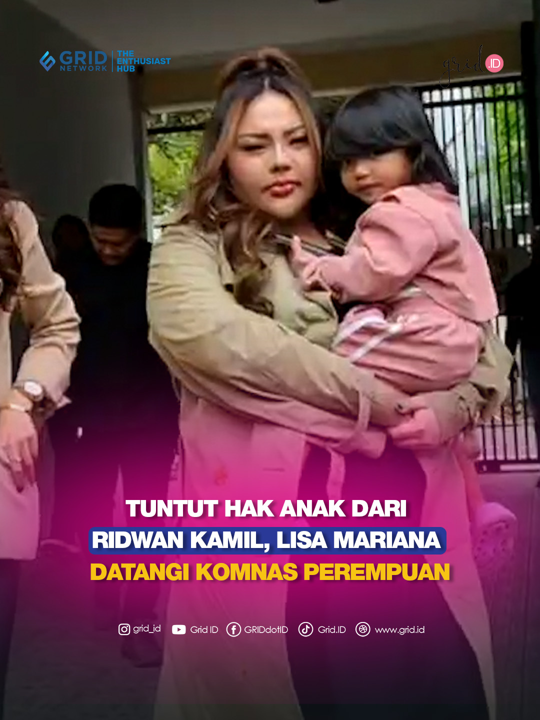 Lisa Mariana Datangi Kantor Komnas Perempuan Demi Mendapatkan Hak Anaknya Dari Ridwan Kamil #LisaMariana #RidwanKamil #ataliapraratya #GridID #tiktoktainment