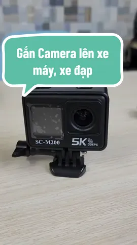 Gắn camera hành động lên xe máy, xe đạp. #gancameralenxemay #gancameralenxedap #actioncamera #camerahanhdong #camerahanhtrinhxemay #cameraphuot 