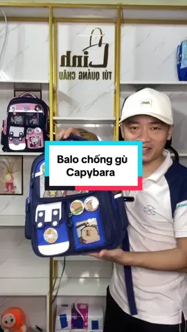 Balo chống gù capybara cho các bạn tiểu học và kèm phụ kiện đầy đủ #balochonggu #mebistore #linhbalo