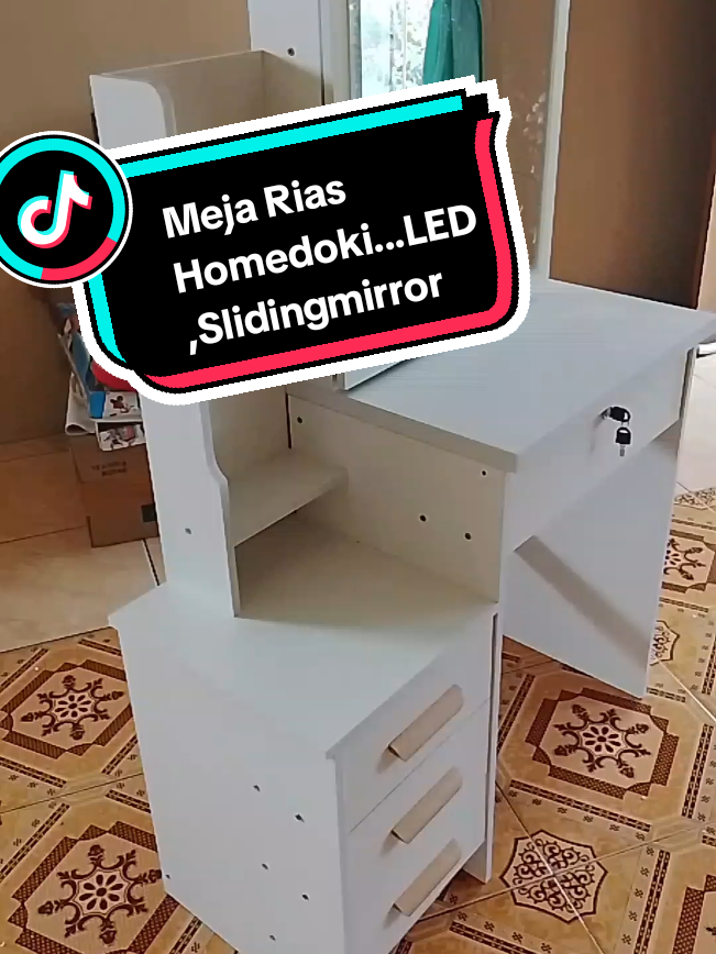 Homedoki Meja Rias LED #mejarias  #mejariasled  #mejariassliding  #homedoki  #homedokistore  #meja  #mejariasputih 
