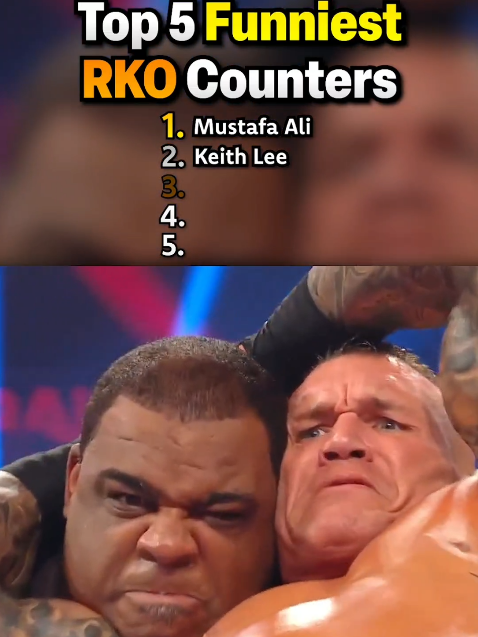 Top 5 Funniest RKO Counters 😂 #WWE #ranking #wrestling #randyorton 