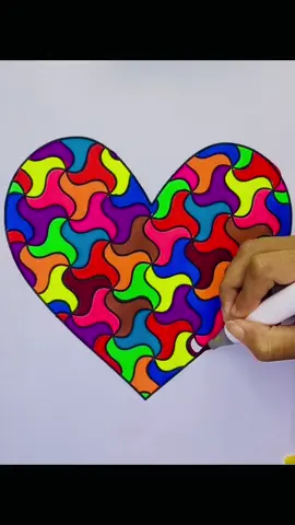 Coloring ❤️🧡💛💚💙… #fyp #foryoupag #colorindo #coloringbook #colors #coloring #asmr #coracao #heart 