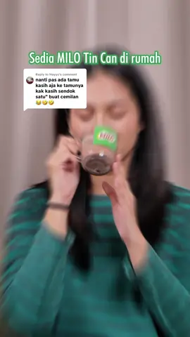 Replying to @Hayyu Haha seru juga nih caranya 🤭 Tapi ngasih MILO ke tamu juga ada caranya ya 😅 Langsung sendok ke mulut? ❌ Diseduh dulu dong, biar makin nikmat ✅   Sedia MILO Tin Can di rumah, biar momen bareng orang tersayang makin hangat dan berenergi! 🏡🤎   #EnergiUntukAKtifTiapHari 