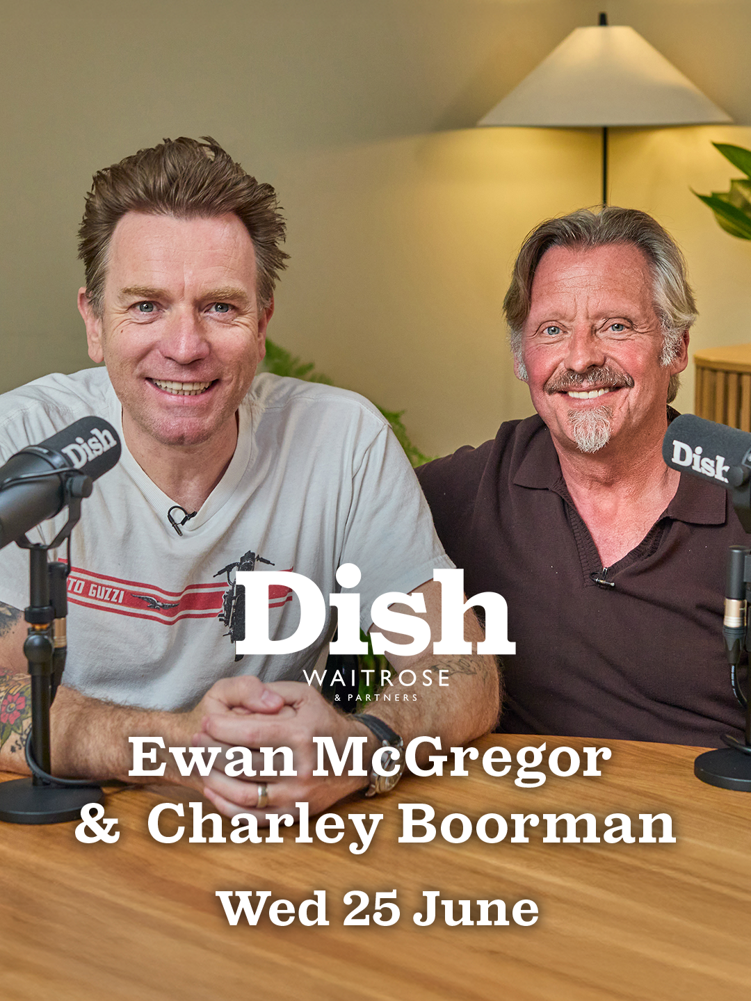 This week on Dish, we're firing up the ovens and the engines as we welcome actors and petrolheads, Ewan McGregor and Charley Boorman!  🗓️ Wed 25th June You can listen wherever you get your podcasts first thing in the morning and watch from 6pm on YouTube. @waitrose @nickgrimshaw #AngelaHartnett #DishPodcast #EwanMcGregor #CharleyBoorman #LongWayHome