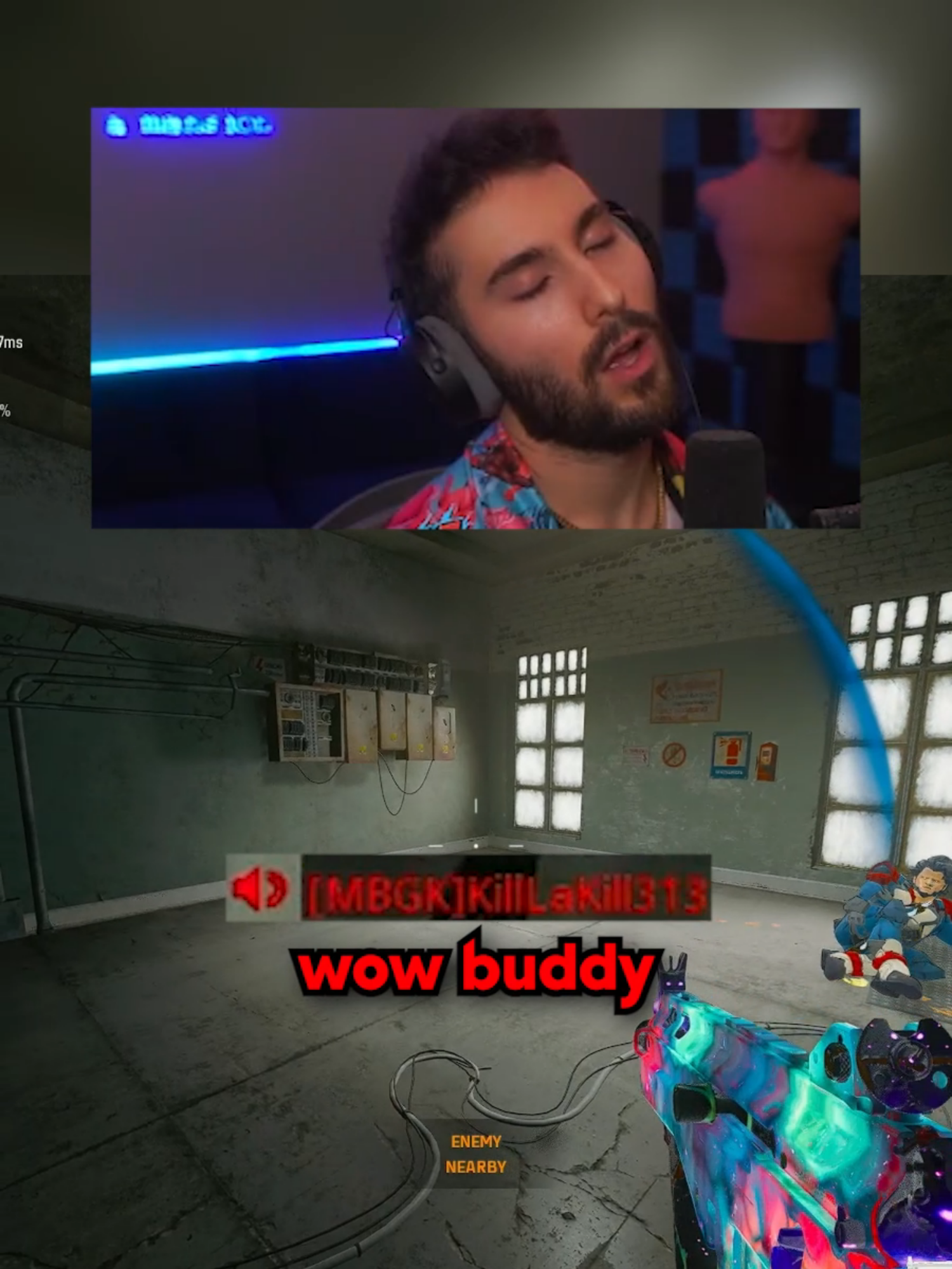 bro fell asleep!? #warzone #cod #rebirthisland #proximitychat