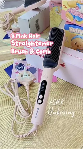 Brush je macam biasa, tapi hasil salon! #hairstraightener #haircomb #straightenercomb #simpluspinkmy #simpluspinkmalaysia 