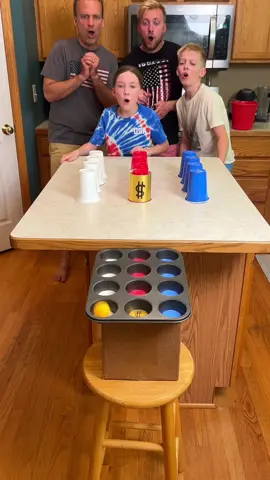 Patriotic Ping Pong Game🇺🇸 #games #partygames #tablegames #familytime #4thofjuly #familygames 