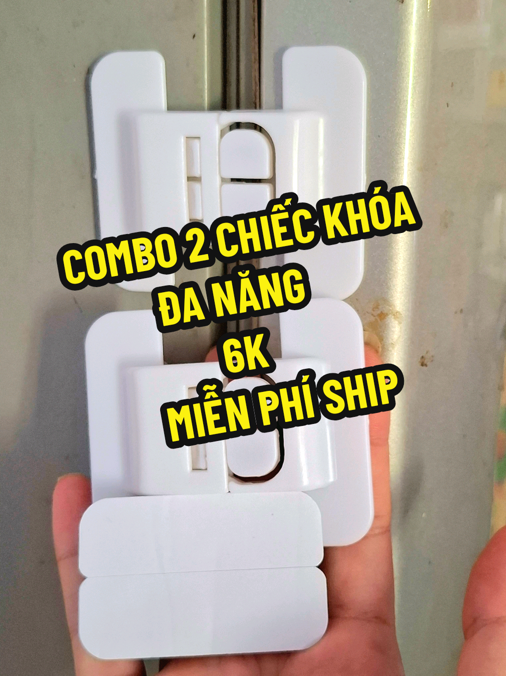 Tiktok trợ giá anh chị ơi, khóa an toàn khóa đa năng dùng để khóa tủ lạnh để bảo vệ em bé tránh va đập, dễ sử dụng chỉ bằng 1 ly trà đường#khoaantoan #xuhuong #pyf #ngocthich95 