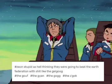 BACKLOG- zeon mobile suits #mobilesuitgundam #gundam0079 #kaishiden #mquve #gelgoog #gyan #zgok #gouf #meme #voiceacting 