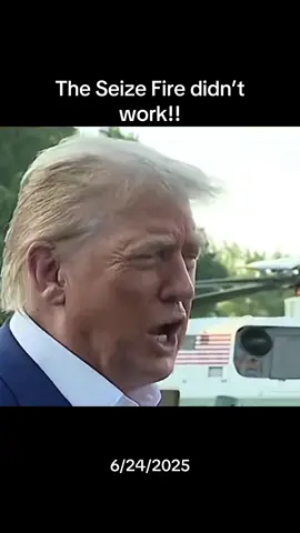 Iran and Israel breach, seize fire! 🔥 ##donaldtrumpThey pissing of the big man! 