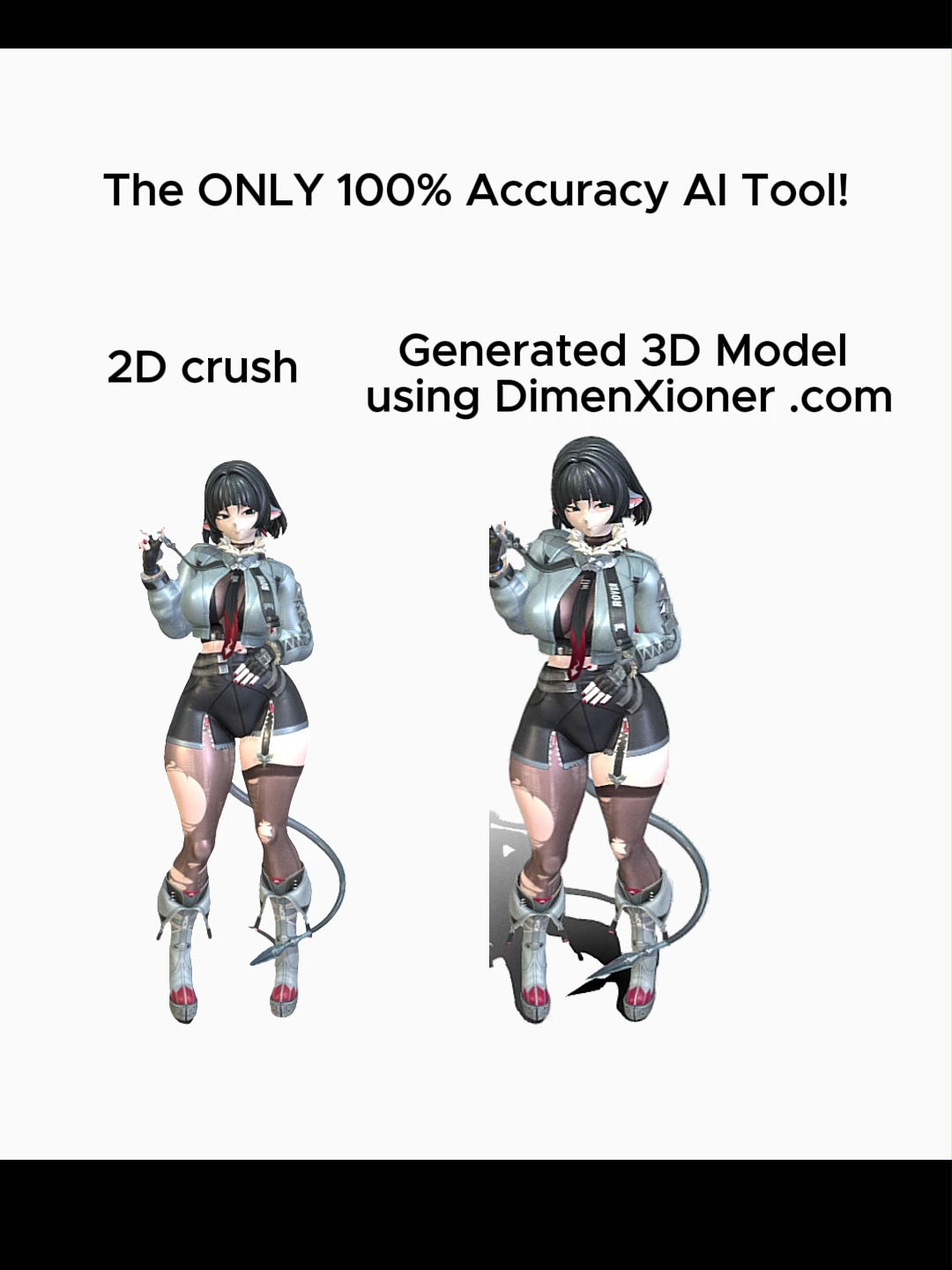 Convert your 2D image into high accurate 3D Model in seconds using dimenXioner! #3dmodeling #3dartist #3d