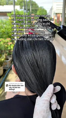 Trả lời @Jaybie nhìn cái tóc bóng lưỡng thế kia lfa biết nó vẫn mướt mừin mượt rồi hén #nhuomden #tocden #haircare #longhair #chamsoctoc #hairtok #hairstyle 