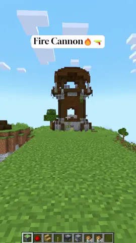 Minecraft Fire Cannon🔥🔫