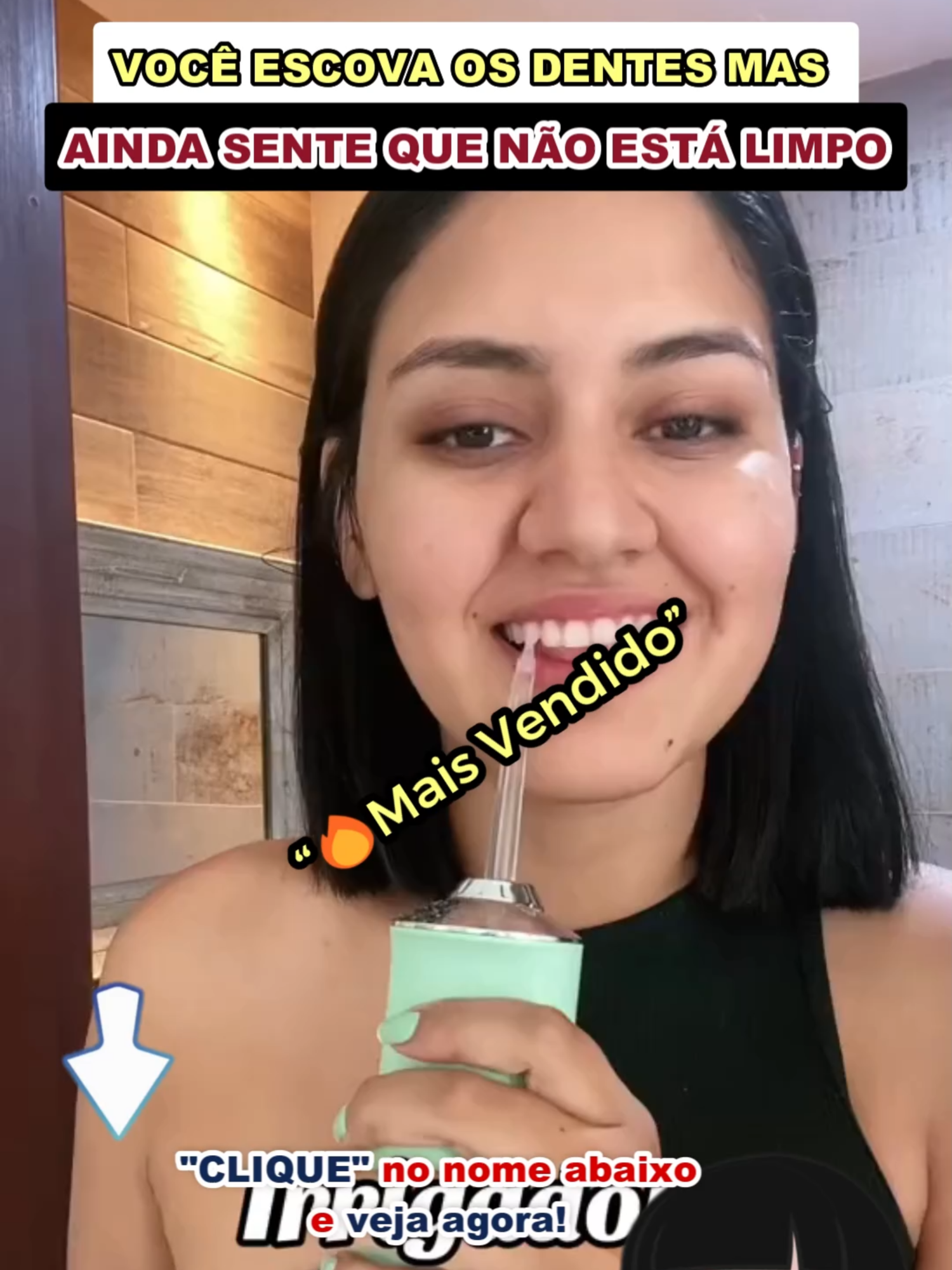 Irrigador Dental Portátil Recarregável com Reservatório de 220ml para Higiene Bucal Completa, Jato de Alta Pressão para Limpeza Profunda dos Dentes e Gengivas, Ideal para Uso Diário em Casa ou em Viagens, Carregamento USB, Bico Rotativo, Prevenção de Cáries, Tártaro e Mau Hálito #tiktokshop #TikTokShopChegou