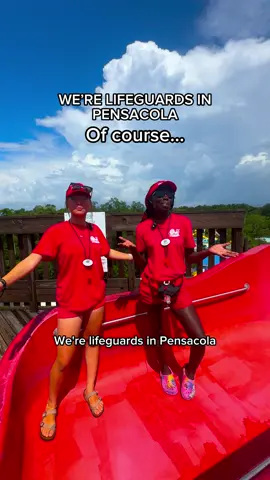 We’re lifeguards…   #pensacola #florida #travel #carcity #waterpark  📍Pensacola, Florida 