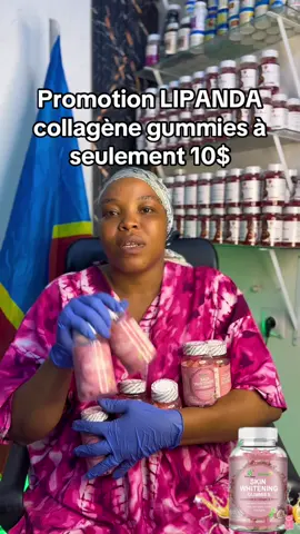 Promotion LIPANDA collagène gummies à seulement 10$ #creatorsearchinsights #collagen #gummies #produitsnaturels #cosmetics #skincare #kinshasa🇨🇩 #congolaise🇨🇩 #rdcongo🇨🇩 #lipanda 