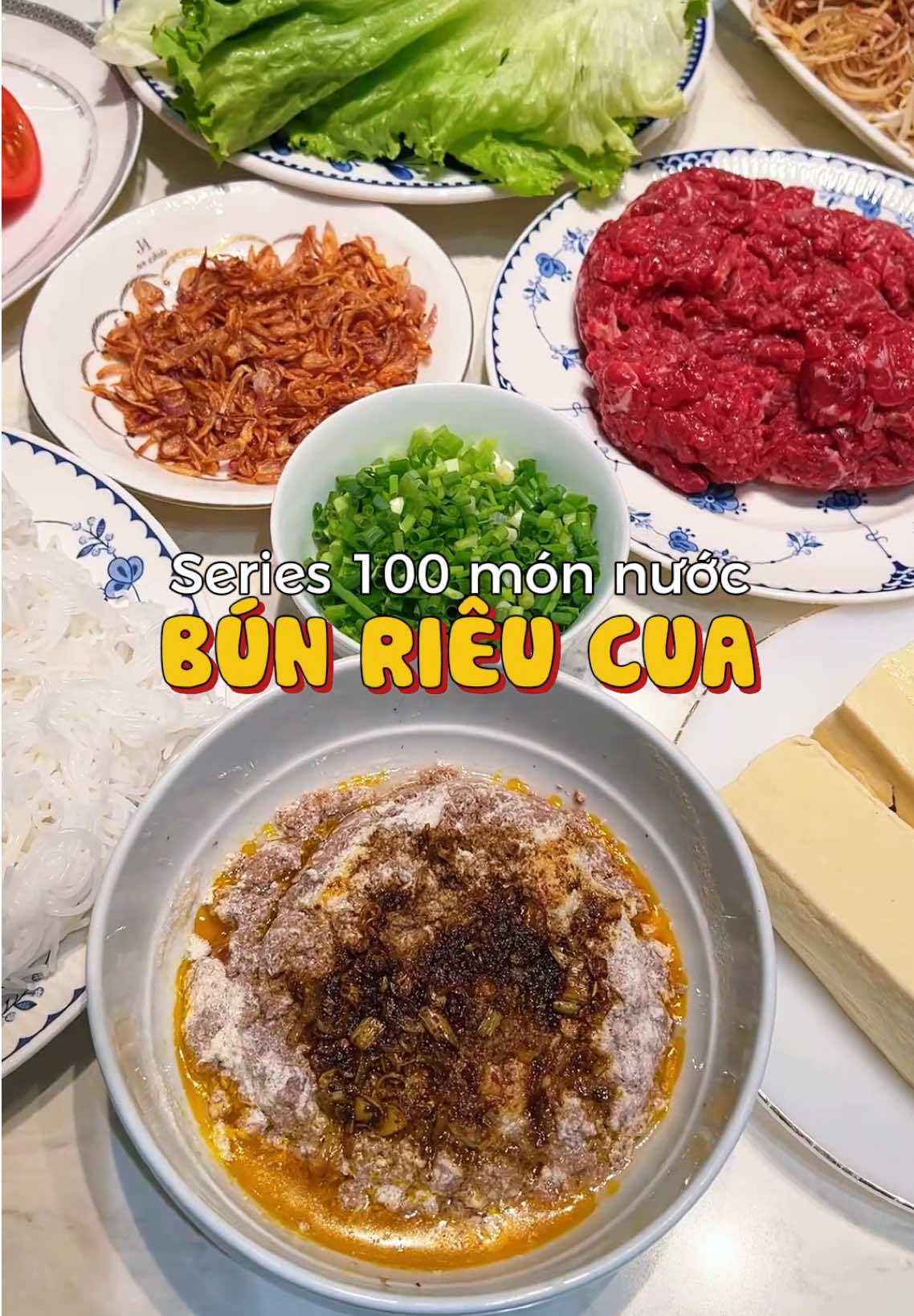 Nấu thì nó lâu mà ăn thì nó ngon 😍🤭 #bunrieu #cookingtiktok #homecooking #nauan