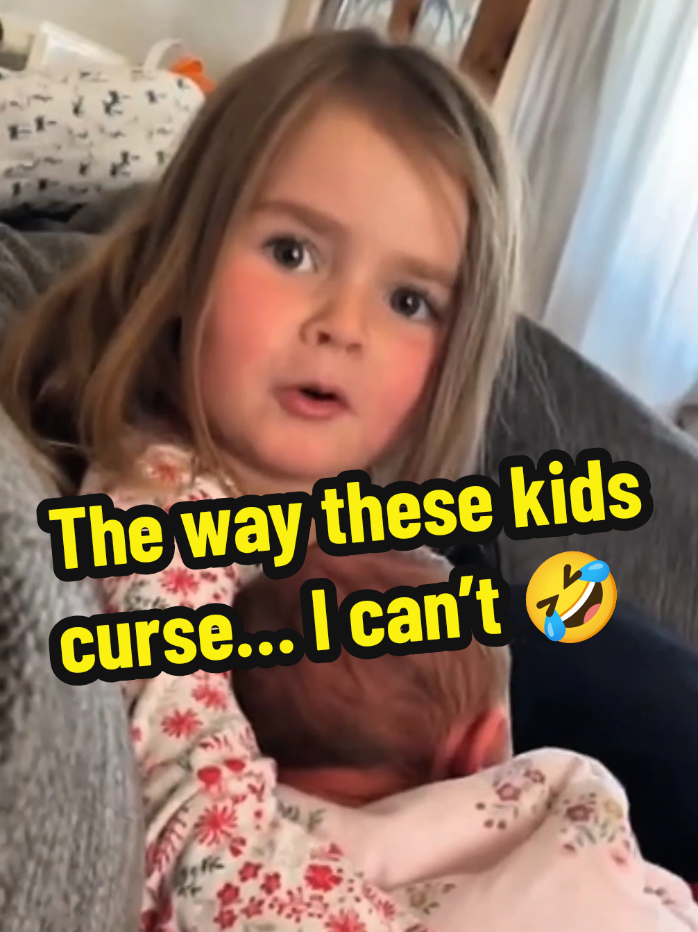 Kids really drop the swear bombs 😂 #kids #kidsoftiktok #kidsbelike #babiesoftiktok #funnyvideo 