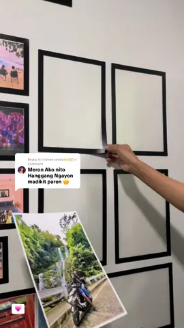 Replying to @itsmee jeralyn🫶🩷 legit talaga yung dikit nito✨🫶🏻 #magneticwallframe #magneticdisplayframe #selfadhesiveframe #pictureframe #wallframe 