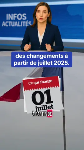 voicie ce qui change en france à partir de juillet 2025  #actualite #info #franceinfo #haussedesprix 