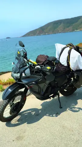 Camping off my bike 700 miles in 4 days 😁 #KLR650 #Onewheel #Adventure #Camping #Huningtonlake #AvilaBeach #3wheels #Gnarbage 