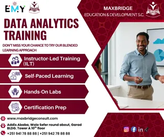 We’re excited to offer high-impact training programs through our collaboration with Maxbridge Education and Development S.C. And EMY Technology. Our programs are designed to equip you with practice skills in: -Advanced Excel and Power BI -Python for Analytics  -Machine Learning  -Big Data and Deep Learning  -Graphic Design and Web Development  REGISTER NOW! For more information call us on  +251941788888 +251942788888 +251943788888 #foryoupage #traning #techtranin #ethiopian_tik_tok🇪🇹🇪🇹🇪🇹🇪🇹 #addisababa #videoviral #fyp #follow @EMY Technologies @EMY technology 