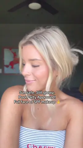 Some of us wanna wear makeup to the pool party and that’s ok! Face of beach/pool party approved makeup 👌 @Tower 28 Beauty @Ciele Cosmetics @Benefit Cosmetics @caliray beauty @Supergoop @sephora 