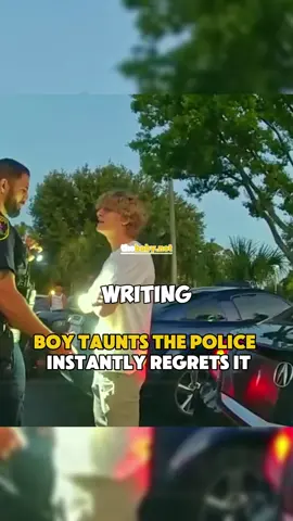 Boy taunts the police lnstantly regrets lt #cops #copsoftiktok #copsoftiktok #bodycam 