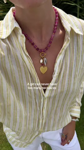 A girl needs options right? Drop two is launching this Friday 9am and we can’t wait!!⭐️  •#charmjewellery #jewellerybusiness #jewellerybrand #goldnecklaces #charmnecklace #personalisedjewellery  #necklaceinspo #jewellerydesigner #designyourownjewellery  #jewelleryinspo #femaleentrepreneur  #waterproofjewellery #ukjewellery #jewellerybusinessuk #jewellerytrends #summernecklace #statementnecklace #withlyberty #handmadenecklace #beadednecklace #charmbar #handmadenecklace #beachnecklace 