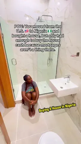 POV: You moved from the U.S. 🇺🇸 to Nigeria 🇳🇬 and bought a house, but only had enough to buy the house cash because mortgages aren’t a thing here.💰. I recently moved to Lagos, Nigeria 🇳🇬 & bought a house cash, Check the post before this for how much I paid. This is a CASH society! Cash upfront for everything! 💸 No credit cards 💳  Yes, there are some mortgages, but they aren’t really a thing/common & with how competitive the housing market is in Lagos now, you either come with your cash upfront or scoot over for the next buyer with their cash! 😩 & let me tell you something, there are people here with lots of money! Like a lot a lot. Lol.  After this purchase, there’s nothing left for furniture lol! Between paying tuition for A in boarding school & this house & furniture - it’s tight tight lol & something’s gotta give. I was supposed to be taking time off work this year to rest and reset and heal, so I’m holding my workaholic self accountable to that. So, forget furnishing this house or anything else 😂.  I ain’t got no money & I ain’t got nothing left in me to work hard to make any money. I’m tired y’all. 😭 I barely made it to have the full amount to pay for the house so this is what it’s gonna be for now 😂😂.  The exchange range (Dollar to Naira) fluctuates daily 😖. When changing USD to Naira, you may even lose money (I did when buying this house). So money was real tight! I won’t lie. Anyways, at least it was paid in cash so I don’t owe anyone anything, & that peace of mind is priceless. It really helps me sleep at night.  Operation drink garri & eat indomie noodles starts now! 😂  Ps, This is the 2nd house I’ve purchased cash, (first one is in Texas). However the first one is a rental property and I never planned to live in it, so furnishing it was never a thing, I did have to remodel it though. Plus A wasn’t in private school, so tuition wasn’t a thing either. Either way, here we are. Overall, I’m always grateful and thankful to God for provision and more. Amen 🙏🏾  … #themomtrotternigeria #lifeinnigeria #livinginnigeria #nigerianrealestate #realestatenigeria #lagosrealestate #realestatelagos | life in Nigeria | Nigerian real estate