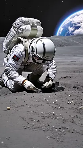 On the Moon #Moon #Exploration #Astronaut #Space #Rocket #Universe #Aivideo 
