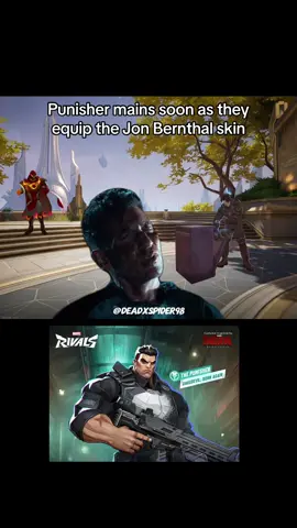 They’re gonna tell you something soon as you join the match. #marvelrivals #jonbernthal #thepunisher #daredevilbornagain #memes #comedy #funny #mcu #frankcastle #moonknight #buckybarnes #jeffthelandshark 