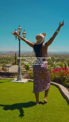 I hope beautiful things happen to you. And when they do, I hope you see you’re worthy of every single one.  Video by @artamis  #youareworthy #youareenough #beautifulyou #worthy #enough #youdeservetheworld #happinessisyou #arizonacheck #beyou 