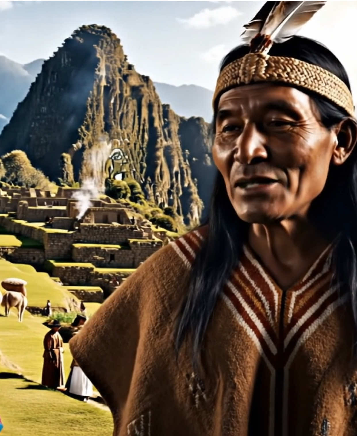 Viajera del tiempo visita Machu Picchu en la época de los incas #fyp #inteligenciaartificial #veo3 