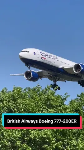 British Airways (One World Livery) Boeing 777-200ER ✈️🇬🇧 #boeing #boeing777 #aviation #airplane #planespotting #landing #aviation #airplanelovers #aviationdaily 