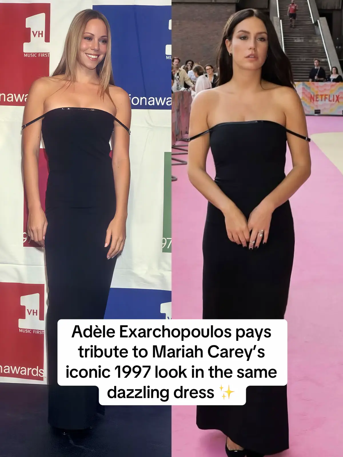 From 1997 to 2025, elegance remains unchanged ✨🫶🏻@Mariah Carey @Adele Exarchopoulos #mariahcarey #lambs #france #1997 #90 #2025 