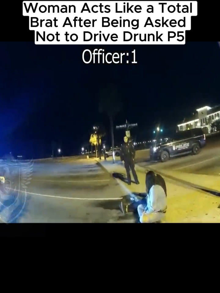 Woman Acts Like a Total Brat After Being Asked Not to Drive Drunk#cops #plice #fyp #fypp