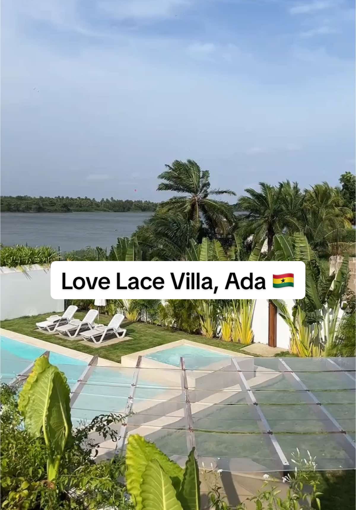You just unlocked a slice of paradise in Ada, Ghana 🌊✨😍 📍 Lovelace Villa, Ada My friend invited me to this stunning Airbnb villa for a birthday weekend and I’m still not over how beautiful this place is inside and out! Greenery, water views, and peace? Yes please 😍🇬🇭  This place is the definition of soft life. Perfect for birthdays, baecations, or a quiet escape from Accra.  #ghanatiktok🇬🇭 #ghanatiktok #fyp #foryoupage #traveltiktok #vacation 
