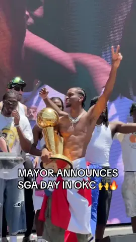 SGA getting his own day in OKC 😂🔥 @NBA #NBA #nbafinals #sga #okc #okcthunder 
