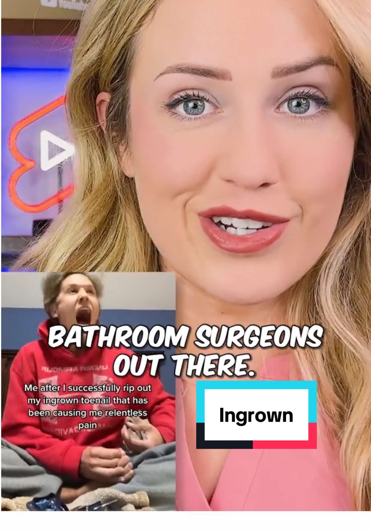 Don't do this yourself!   #ingrowntoenail #ingrowntoenailremoval #podiatrist #foothealth