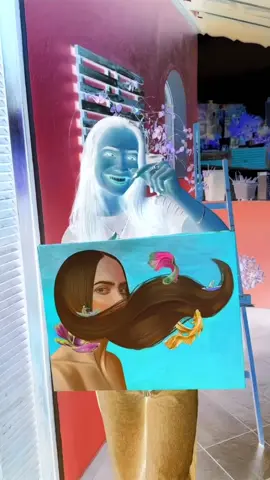 Se você nunca tinha visto uma arte assim, já me segue pra ver as próximas que estão por vir! 💙 #art #pintura #painting #colortheory #teoriadascores #pinturaacrilica #pinturaemtela #paintingprocess #artprocess #artista #oilpainting #tutorialarte #acrilicpainting #howtodraw #invertedart #invertedfilter #arteinvertida #efeitonegativo 