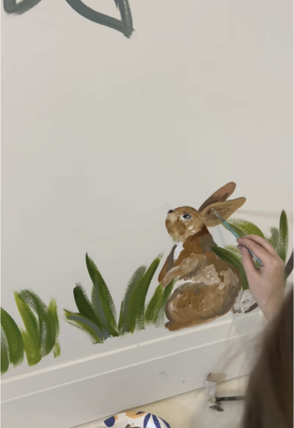 Sometimes projects take you in the most unexpected direction—and this one led to an incredible mural in progress by Lucy Bomar. We can’t wait to see the finished project! If you’re thinking about a custom mural for your home, be sure to check out her work! #interiordesign #fyp #foryoupage #furniture #megbrown #nc #shoplocal #SmallBusiness #art #mural #customart 
