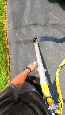 Small cracks lead to big problems. We stop them in their tracks. It stops water damage before it starts, protects your base, and keeps your pavement strong for years to come! Crack filling = smart, simple, long-lasting protection. #satisfying #asmr #viral 