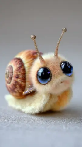 Diese flauschige Babyschnecke schenkt dir ihr Herz 🐌💕 Nimmst du es an? #cute #cuteanimal #babysnail #snaillove #herzmoment #fluffyfriends 